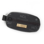 HCL Logo Kleinlederwaren Schlüsseltasche in schwarz